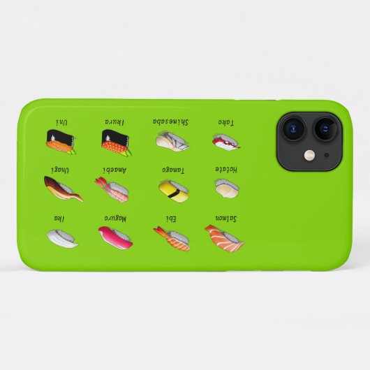 Wasabi sushi Japans schattig voedsel Case-Mate iPhone Case (Achterkant (horizontaal))