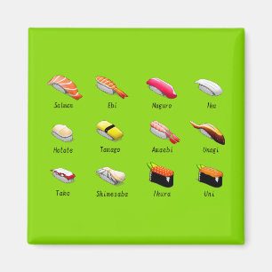 Wasabi sushi Japans schattig voedsel Magneet