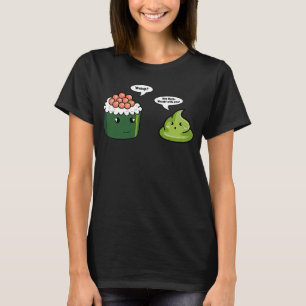 Wasabi Sushi Spicy Paste staat voor Japans paard T-shirt