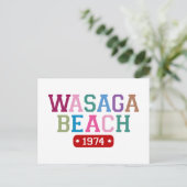 Wasaga Beach 1974 Briefkaart (Staand voorkant)