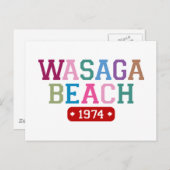 Wasaga Beach 1974 Briefkaart (Voorkant / Achterkant)