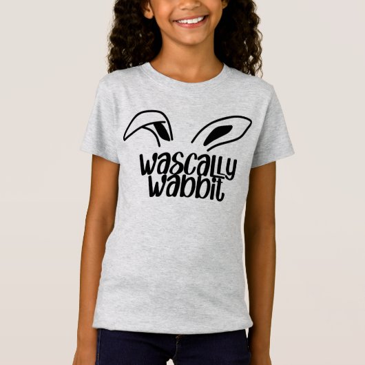 Wasally Wabbit Fun Easter Rabbit T-shirt (Voorkant)