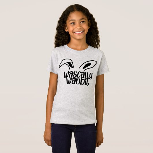 Wasally Wabbit Fun Easter Rabbit T-shirt (Voorkant volledig)