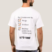 Wasapparaten, luxmodel weergegeven t-shirt (Achterkant)