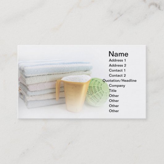 Wasapparatuur Visitekaartje (Voorkant)