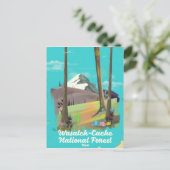 Wasatch-Cache National Forest Utah vakantieposter Briefkaart (Staand voorkant)
