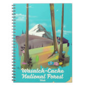 Wasatch-Cache National Forest Utah vakantieposter Notitieboek (Voorkant)