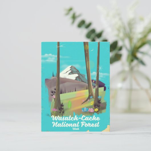 Wasatch-Cache National Forest Utah vakantion poste Briefkaart (Staand voorkant)