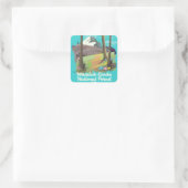 Wasatch-Cache National Forest Utah vakantion poste Vierkante Sticker (Tas)