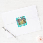 Wasatch-Cache National Forest Utah vakantion poste Vierkante Sticker (Envelop)