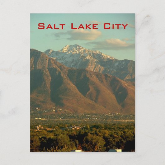 Wasatch Front Briefkaart (Voorkant)