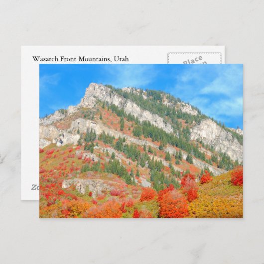 Wasatch Front Mountains, Utah Briefkaart (Voorkant / Achterkant)
