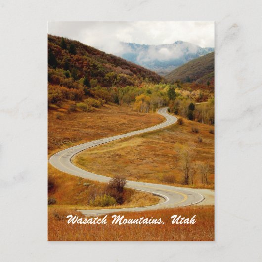 Wasatch Mountains, Noord-Utah Briefkaart (Voorkant)