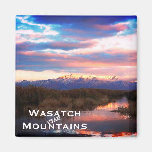 Wasatch Mountains, Utah Landscape Magneet