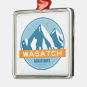 Wasatch Mountains Utah Metalen Ornament (Links)