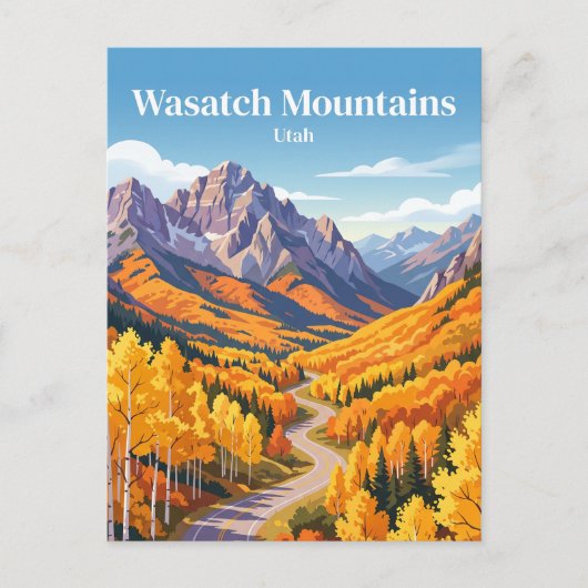 Wasatch Mountains VS Briefkaart (Voorkant)