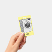 Wasautomaat cartoon illustratie badge (Handheld)