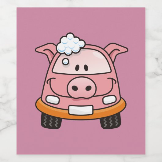 Wasauto's Wijn Etiket (Enkel label)