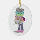 Wasbak Keramisch Ornament (Rechts)