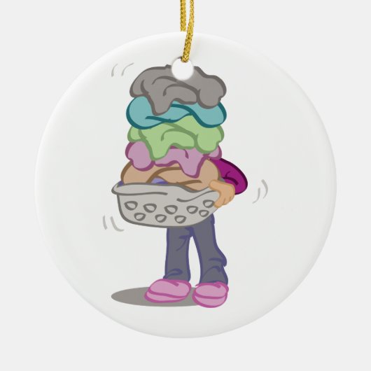 Wasbak Keramisch Ornament (Voorkant)