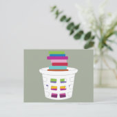 wasbak voor wasgoed briefkaart (Staand voorkant)