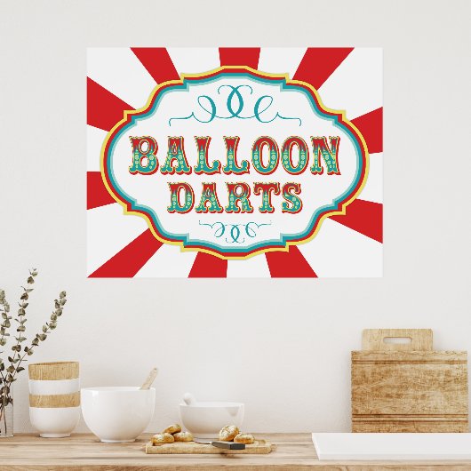 Wasbalballonnen voor carnaval poster (Keuken)