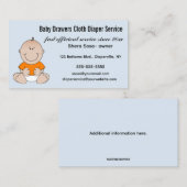 Wasbare Luier Service Visitekaartje (Voorkant / Achterkant)