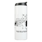 Wasbedekking en thuisdecorerende Cartoon Thermal T Thermosbeker (Gedraaid links)