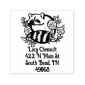 wasbeer adres  zelfinktende stempel (Design)