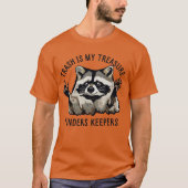 Wasbeer Afval Schat Grappige Unisex T-Shirt (Voorkant)