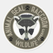 Wasbeer Animal Seal Sticker (Voorkant)