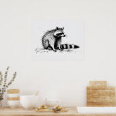 Wasbeer - Archief Art Print (Keuken)