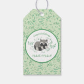 wasbeer Baby shower Cadeaulabel (Voorkant)