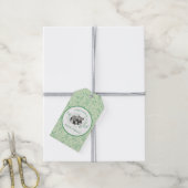 wasbeer Baby shower Cadeaulabel (Met Touw)