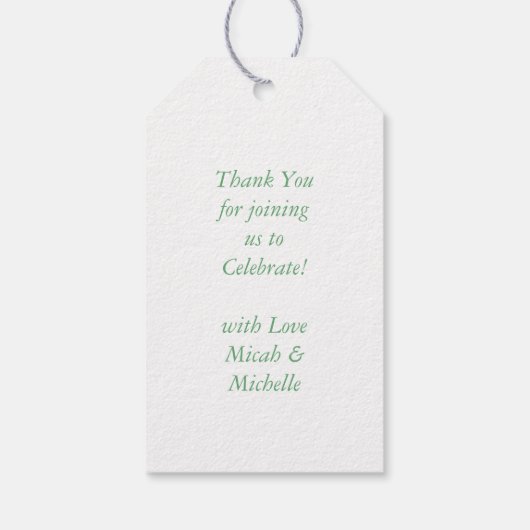 wasbeer Baby shower Cadeaulabel (Achterkant)