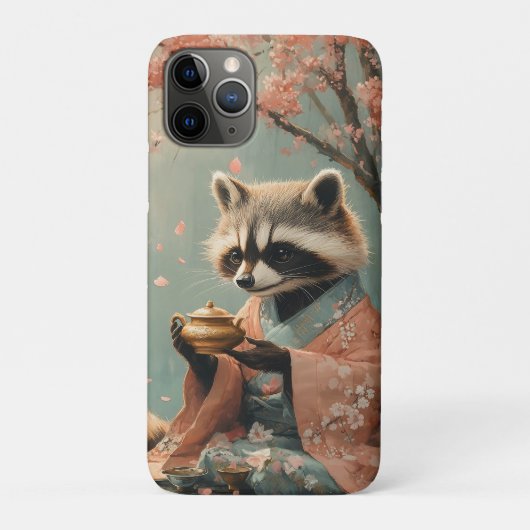 Wasbeer Boeddha: Vredige thee onder de kersenboom Case-Mate iPhone Case (Achterkant)