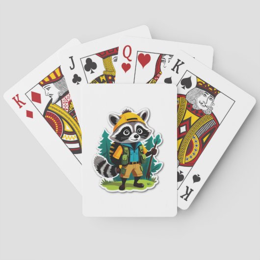 Wasbeer Bos Verkenner Pokerkaarten (Achterkant)