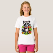 Wasbeer Bos Verkenner T-shirt (Voorkant volledig)