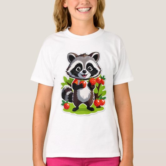 Wasbeer Bos Verkenner T-shirt (Voorkant)