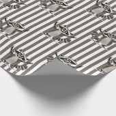 Wasbeer bruin enorme schaal voor ambacht of cadeau cadeaupapier (Hoek)