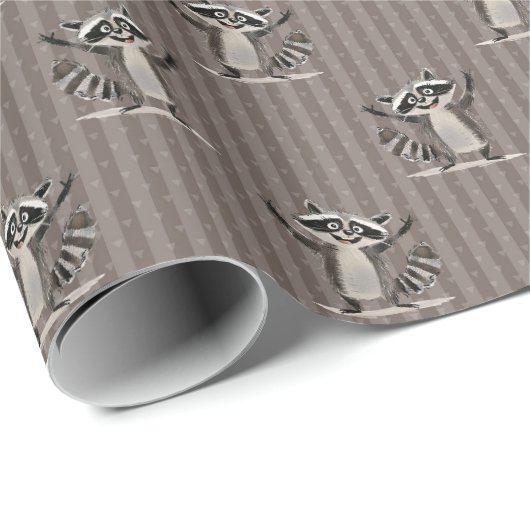 Wasbeer bruin normale schaal voor ambacht of cadea cadeaupapier (Rol Hoek)