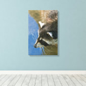 Wasbeer Canvas Afdruk (Insitu (Houten vloer))