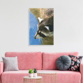 Wasbeer Canvas Afdruk (Insitu (Woonkamer))