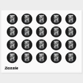 Wasbeer Cash Deur Camera Meme Design Ronde Sticker (Vel)