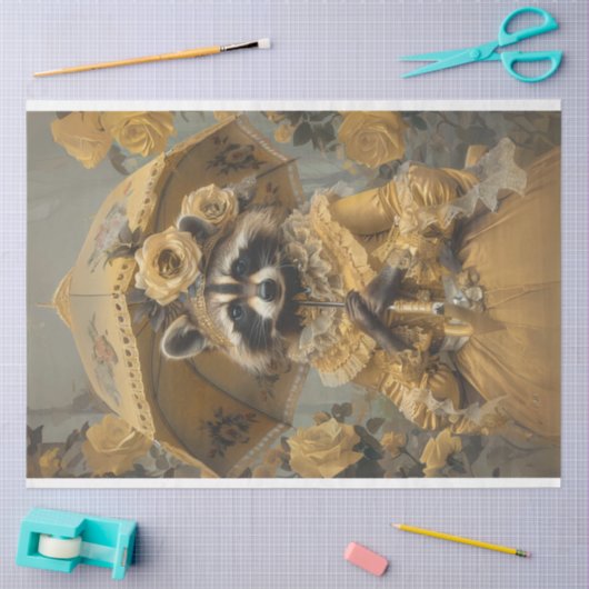  wasbeer Charmant Lady wasbeer Decoupage Tissuepapier (Craft)