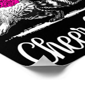 Wasbeer Cheer Coach Grappige Cheerleader Cheerlead Poster (Hoek)