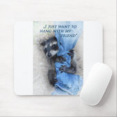 Wasbeer - chillen muismat (Met muis)