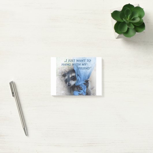 Wasbeer - chillen post-it® notes (Kantoor)