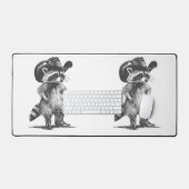 Wasbeer Cowboy Grappige Wasbeer Grafisch Meme Mann Bureaumat (Keyboard & Muis)