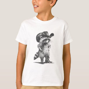 Wasbeer Cowboy Grappige Wasbeer Grafisch Meme Mann T-shirt